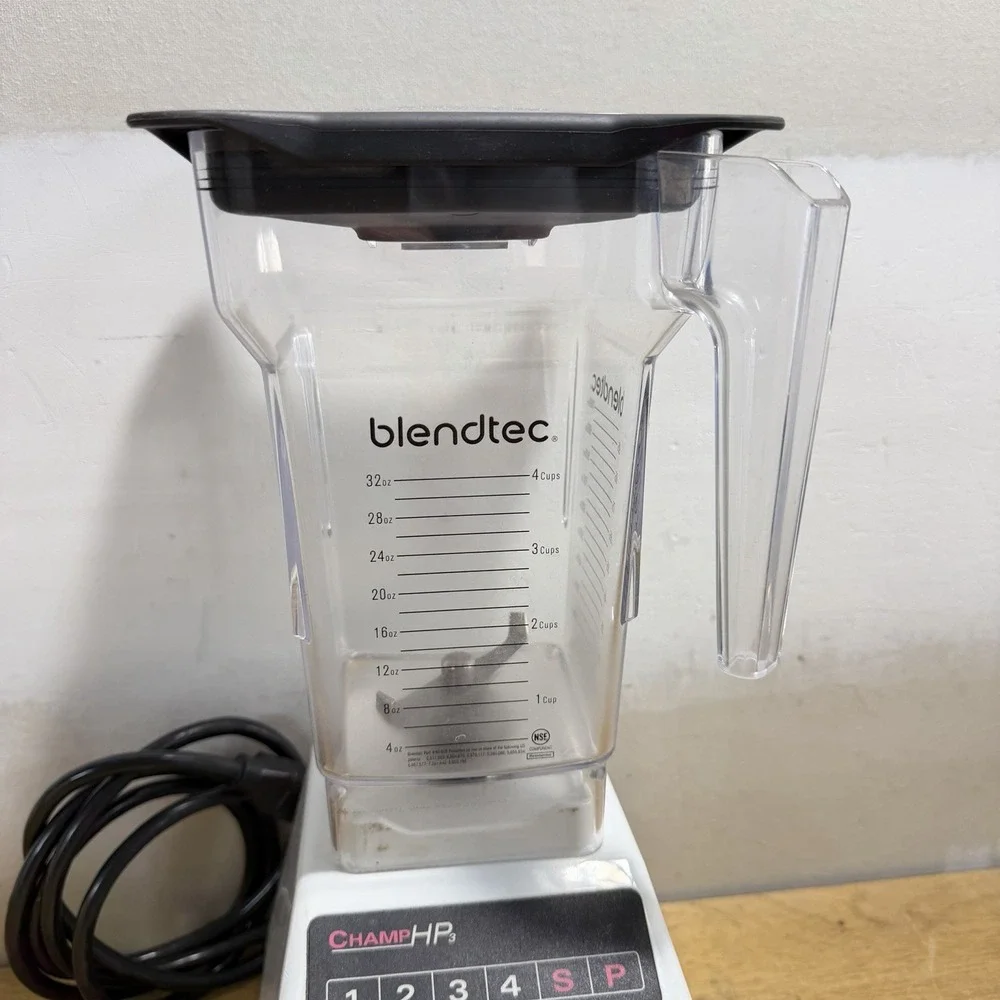 K-Tec Champ HP3 Blender ES-3 White Commercial 1500W High Performance Tested
